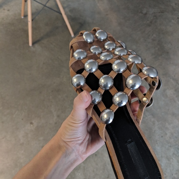 Alexander Wang Suede Studded Mules - Picture 3 of 4